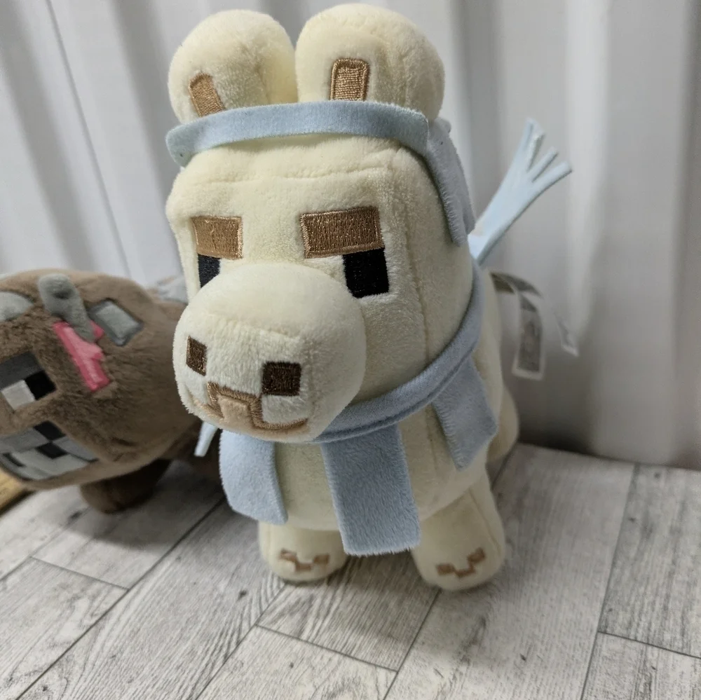 Minecraft Plush Toy Set - Llama and Wolf